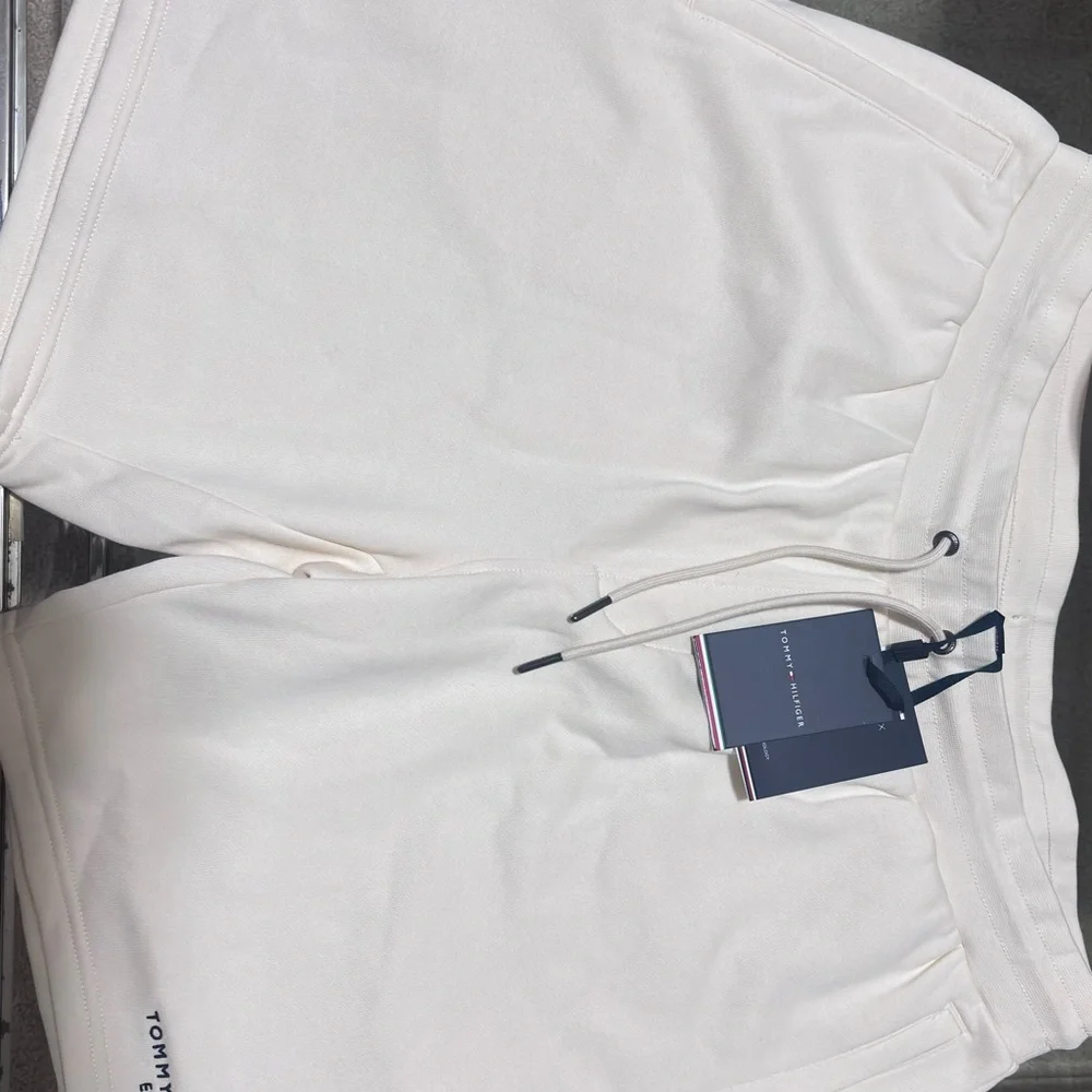 Tommy Hilfiger Cream Drawstring Shorts